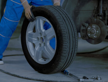 Changing tyre